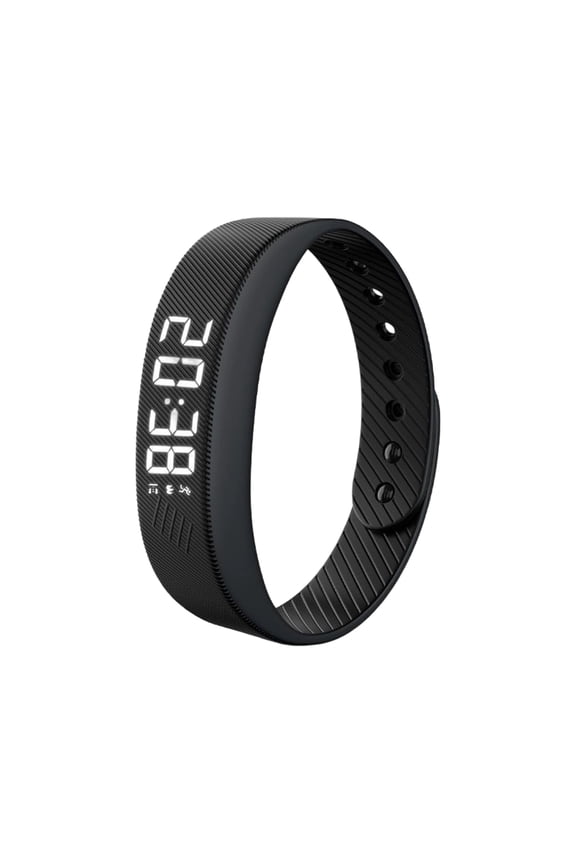 Vibrating Alarm Wristband Vibration Wrist Bracelets Clock Watch for Heavy Sleepers Wearable for Deaf Mens Digital Sleep Devices Custom Wake up Reminder Black