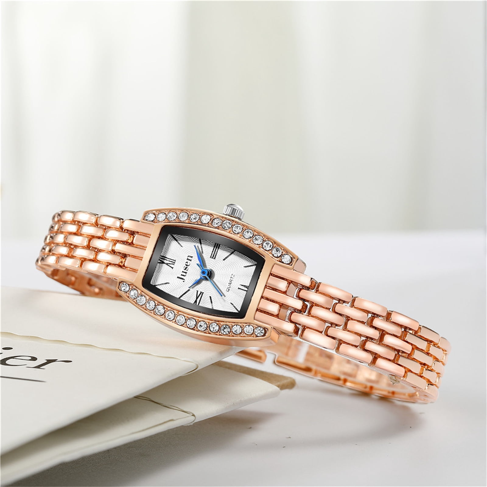 Resicozy Vintage Rectangle Wristwatch for Women Classic 