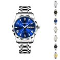 thumbnail image 1 of Resicozy Vintage Watch for Men Elegant Fashion Casual Wrist Watch Stainless Steel Quartz Day Date Watches, 1 of 3