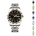 thumbnail image 1 of Resicozy Vintage Watch for Men Elegant Fashion Casual Wrist Watch Stainless Steel Quartz Day Date Watches, 1 of 3