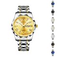 thumbnail image 1 of Resicozy Vintage Watch for Men Elegant Fashion Casual Wrist Watch Stainless Steel Quartz Day Date Watches, 1 of 3