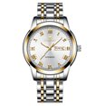 thumbnail image 1 of Resicozy Vintage Watch for Unisex Elegant Fashion Casual Wrist Watch Stainless Steel Quartz Day Date Watches C, 1 of 3