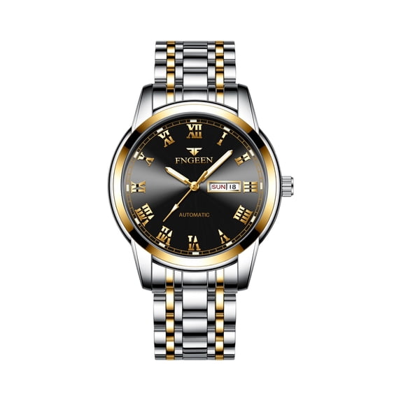 Resicozy Vintage Watches for Unisex Elegant Fashion Casual Watch Stainless Steel Quartz Day Date Wrist Watch D