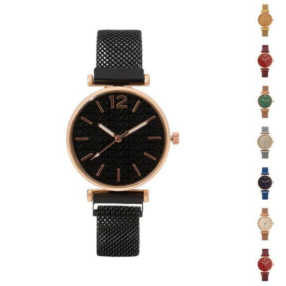 Resicozy Watch for Women Classic Round Dial Quartz Wristwatch Mesh Strap Bracelet Watch