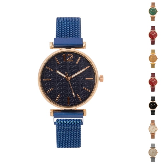 Resicozy Watch for Women Classic Round Dial Quartz Wristwatch Mesh Strap Bracelet Watch