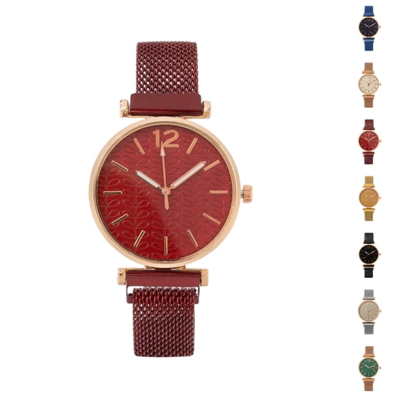Resicozy Watch for Women Classic Round Dial Quartz Wristwatch Mesh Strap Bracelet Watch