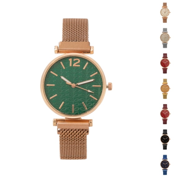 Resicozy Watch for Women Classic Round Dial Quartz Wristwatch Mesh Strap Bracelet Watch