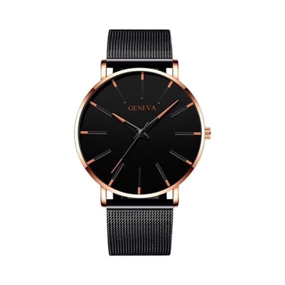 Resicozy Watch for Women Leather Band Wristwatch Elegant Daily Waterproof Dress Round Case Watch E One Size