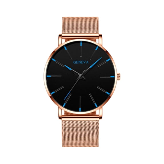 Resicozy Watch for Women Leather Band Wristwatch Elegant Daily Waterproof Dress Round Case Watch H One Size
