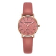 thumbnail image 1 of Resicozy Watch for Women Leather Wrist Elegant Round Watch Dial Arabic Numerals Easy Watches with Black Strap Pink One Size, 1 of 2