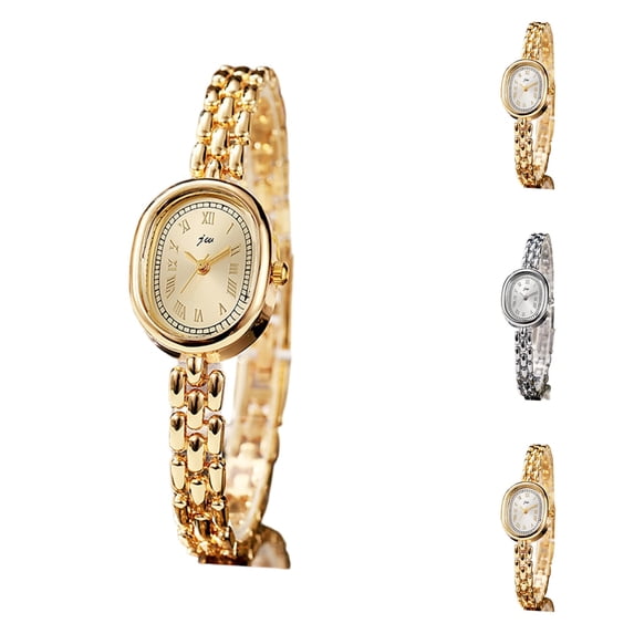 Resicozy Watch for Women Small Oval Dainty Wrist Watch with Stainless Steel Band for Ladies