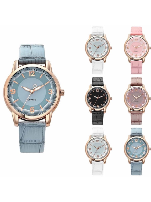 Watch for Women Watches Casual Fashion Wristwatch Quartz Date Classic Leather Strap 2026 Black