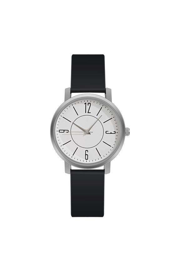 Watches for Women Fashion Simple Quartz Wrist Watch with Silicone Strap for Sports Casual Round/Square Dial Watches Black with White Face Small
