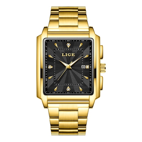 Resicozy Watches for Men Business Casual Daily Wrist Watch Square Dial Watch 2026 A