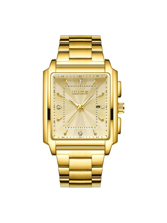 Watches for Men Business Casual Daily Wrist Watch Square Dial Watch 2026 C