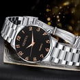 thumbnail image 1 of Resicozy Watches for Men Metal Strap Watch Large Number Round Dial Business Casual Daily Wristwatch H One Size, 1 of 3