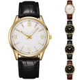 thumbnail image 1 of Resicozy Watches for Men Quartz Waterproof Wristwatch with Leather Band Casual Simple Fashion Mens Watches Gift White, 1 of 2