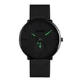 thumbnail image 1 of Resicozy Watches for Men with Mesh Strap Easy Dial Sport Casual Quartz Wristwatches Daily Green, 1 of 6