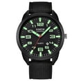 thumbnail image 1 of Resicozy Watches for Mens Stylish Strap Watch Quartz Round Dial Wrist Watches Black Black, 1 of 1