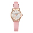 thumbnail image 1 of Resicozy Watches for Women 2026 Classic Quartz Watch with Leather Strap Vintage Small Face Round Watches Birthday Gift for Ladies Pink, 1 of 2