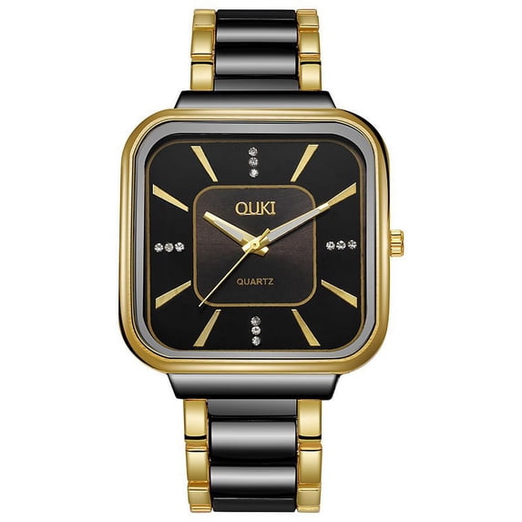 Resicozy Watches for Women Easy Ladies Business Casual Daily Quartz Wrist Watch with Square Watch F
