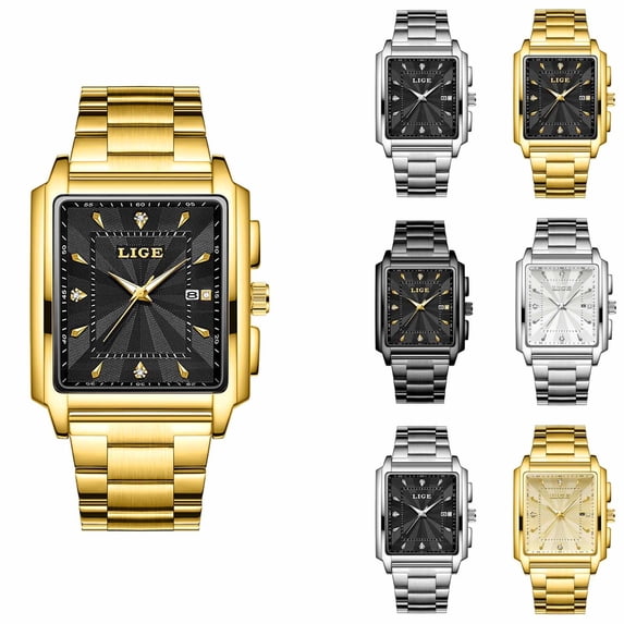 Resicozy Watches for Women Easy Ladies Business Casual Daily Quartz Wrist Watches with Square Watch 2026 E