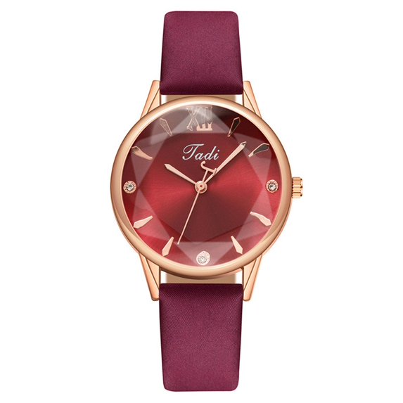 Resicozy Watches for Women Quartz Round Wrist Watches 2026 Soft Leather Strap Casual Wristwatches Hot Pink