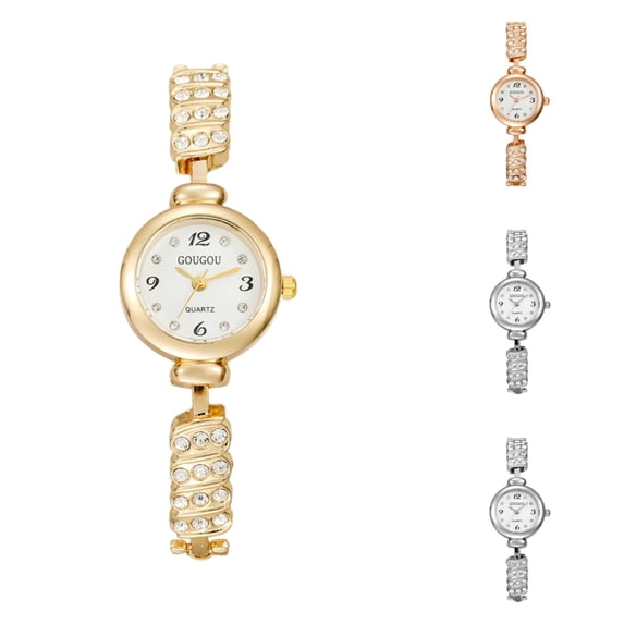 Resicozy Watches for Women Quartz Stainless Steel Casual Watch Small Classic Round Dial Wrist Watch Gold