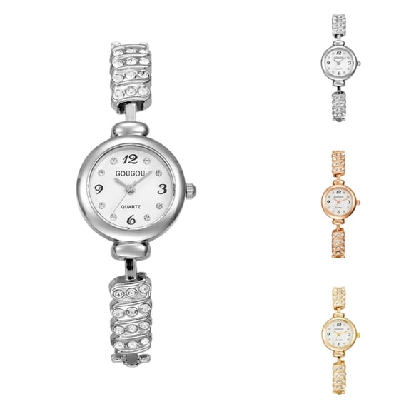 Resicozy Watches for Women Quartz Stainless Steel Casual Watch Small Classic Round Dial Wrist Watch Silver