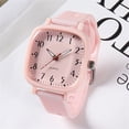 thumbnail image 1 of Resicozy Watches for Women Quartz Waterproof Wristwatch with Silicone Band Casual Simple Fashion Womens Watches Gift Pink, 1 of 2