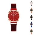 thumbnail image 1 of Resicozy Watches for Women Quartz Waterproof Wristwatch with Stainless Steel Mesh Casual Simple Fashion Womens Watches Gift Red, 1 of 3