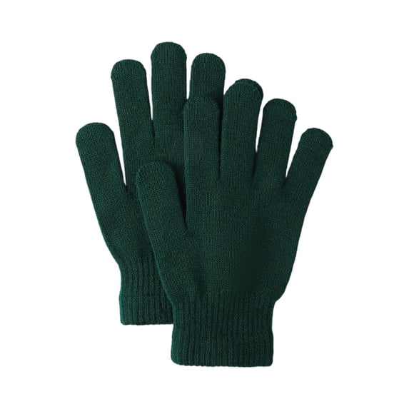 Resicozy Winter Gloves Women Men Warm Knit Gloves for Clod Glove for Driving Running Hiking Full Finger Warm Mittens Dark Green