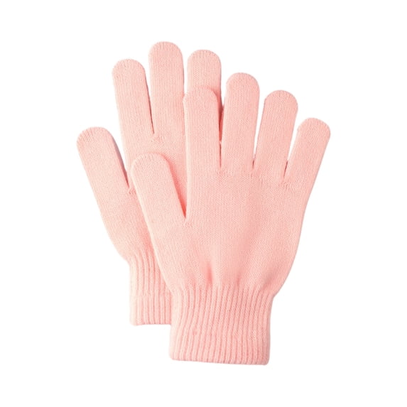Resicozy Winter Gloves Women Men Warm Knit Gloves for Clod Glove for Driving Running Hiking Full Finger Warm Mittens Light pink