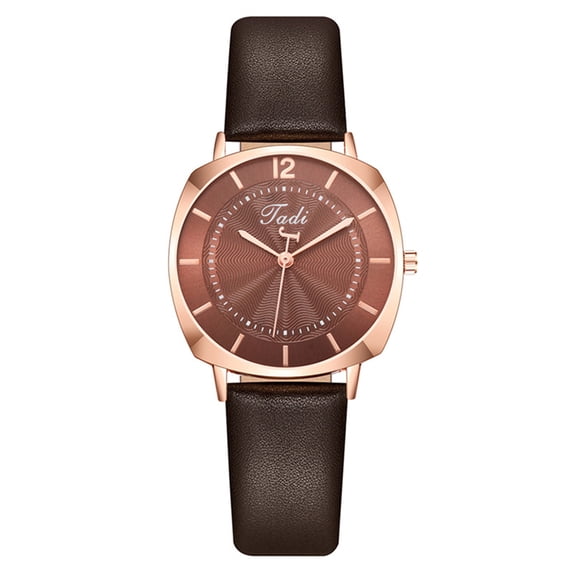 Resicozy Women Easy Read Watches Round Dial Classic Watch with Leather Strap for Daily Casual Wear - Birthday Holiday Gifts for Wife Mother D