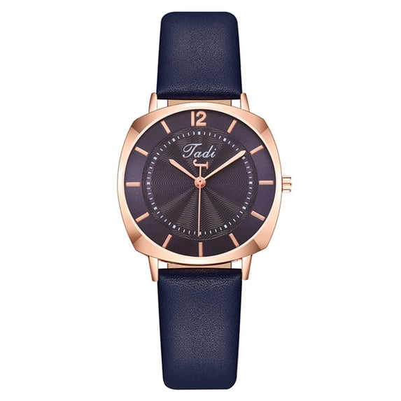 Resicozy Women Easy Read Watches Round Dial Classic Watch with Leather Strap for Daily Casual Wear - Birthday Holiday Gifts for Wife Mother E