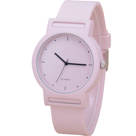 Resicozy Women Leather Wrist Watch Simple Plain Round Dial Lightweight Casual Daily Fashion Watches A One Size