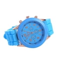 thumbnail image 1 of Resicozy Women Men Ladies Fashion Silicone Quartz Watch Unisex Wrist Office Daily Wristwatch 2026 Light Blue, 1 of 2