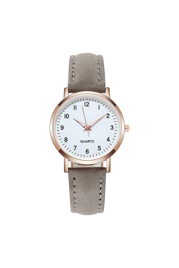 Women Watches Classic Quartz Watches with Leather Watch Vintage Small Face Round Watches Birthday Gift for Ladies Gray