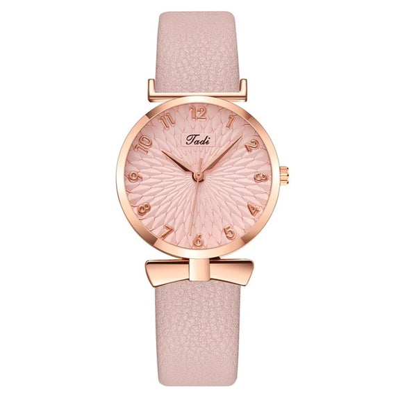 Resicozy Women Wrist Watches Large Face Fashion Leather Quartz Watches for Women Mothers Day Gifts for Mom Pink One Size