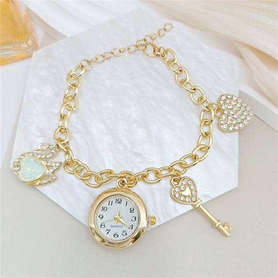 Resicozy Women's Bracelet Watch Round Quartz Wrist Watch Casual Daily Fashion Watch Gift for Ladies C