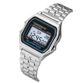 thumbnail image 1 of Resicozy Women's Digital Watch Stainless Steel Band Water Resistant Electronic Square LED Back Light Wristwatch, 1 of 2
