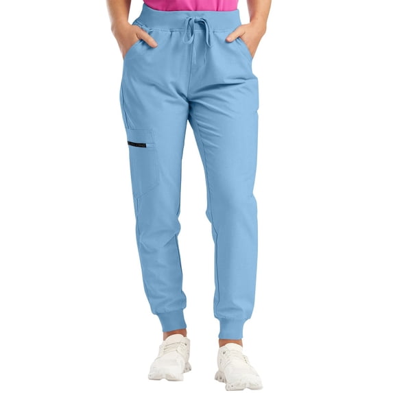 Resicozy Women's Joggers Cargo Pants Lightweight Quick Dry Hiking Running Drawstring Pants for Athletic Baggy & Outdoor Blue L