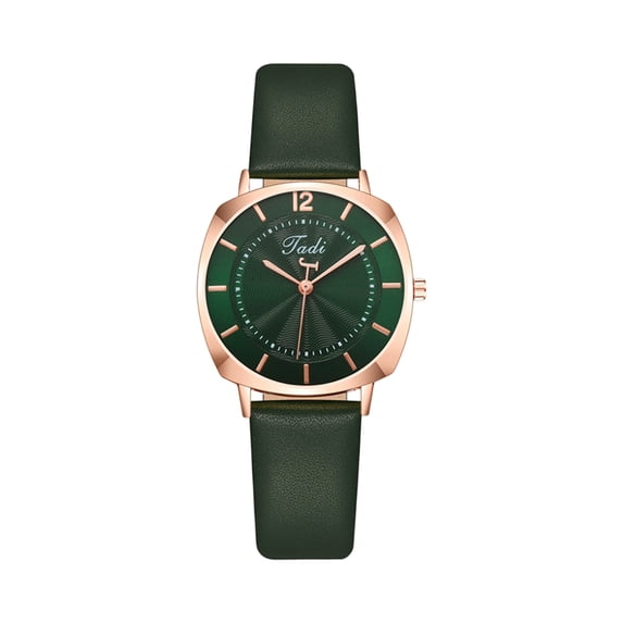 Resicozy Women's Leather Strap Watches Round Dial Classic Business Casual Ladies Wrist Watch Water Resistance and Lightweight Watches F