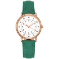 thumbnail image 1 of Resicozy Women's Leather Watch Roman Numeral Waterproof Leather Strap Elegant Casual Wrist Watches Gifts for Wife Mother Green, 1 of 1