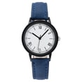 thumbnail image 1 of Resicozy Women's PU Leather Strap Watches Womens Roman Numerals Classic Business Casual Ladies Round Dial Wrist Watch Blue, 1 of 4