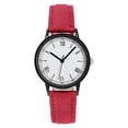 thumbnail image 1 of Resicozy Women's PU Leather Strap Watches Womens Roman Numerals Classic Business Casual Ladies Round Dial Wrist Watch Red, 1 of 4
