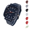 thumbnail image 1 of Resicozy Women's Silicone Strap Watches Roman Numerals Classic Business Casual Ladies Square Dial Wrist Watches Blue, 1 of 3