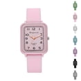 thumbnail image 1 of Resicozy Women's Silicone Watches Quartz Classic Silicone Strap Wrist Watches Water Resistance and Lightweight Watches Pink, 1 of 3