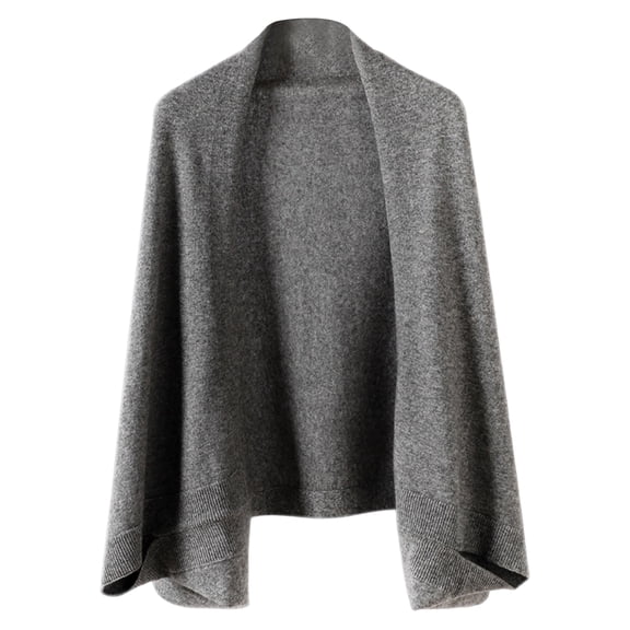 Resicozy Women's Soft Shawl and Wraps Warm Shawl with Sleeves Pashminas Plain Shawl Wrap Lightweight Open Front Shawls 2025 Gray 50 In