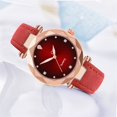 thumbnail image 1 of Resicozy Women's Vintage Watch Quartz Watch with Leather Strap Dress Wristwatch for Ladies Red, 1 of 6